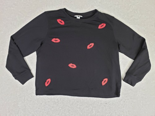 Red Lipstick Lips Print Cotton Blend | eBay