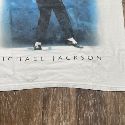 Michael Jackson hanes Tシャツ Vintage Michael Jackson T-Shirt Size Medium White Shirt