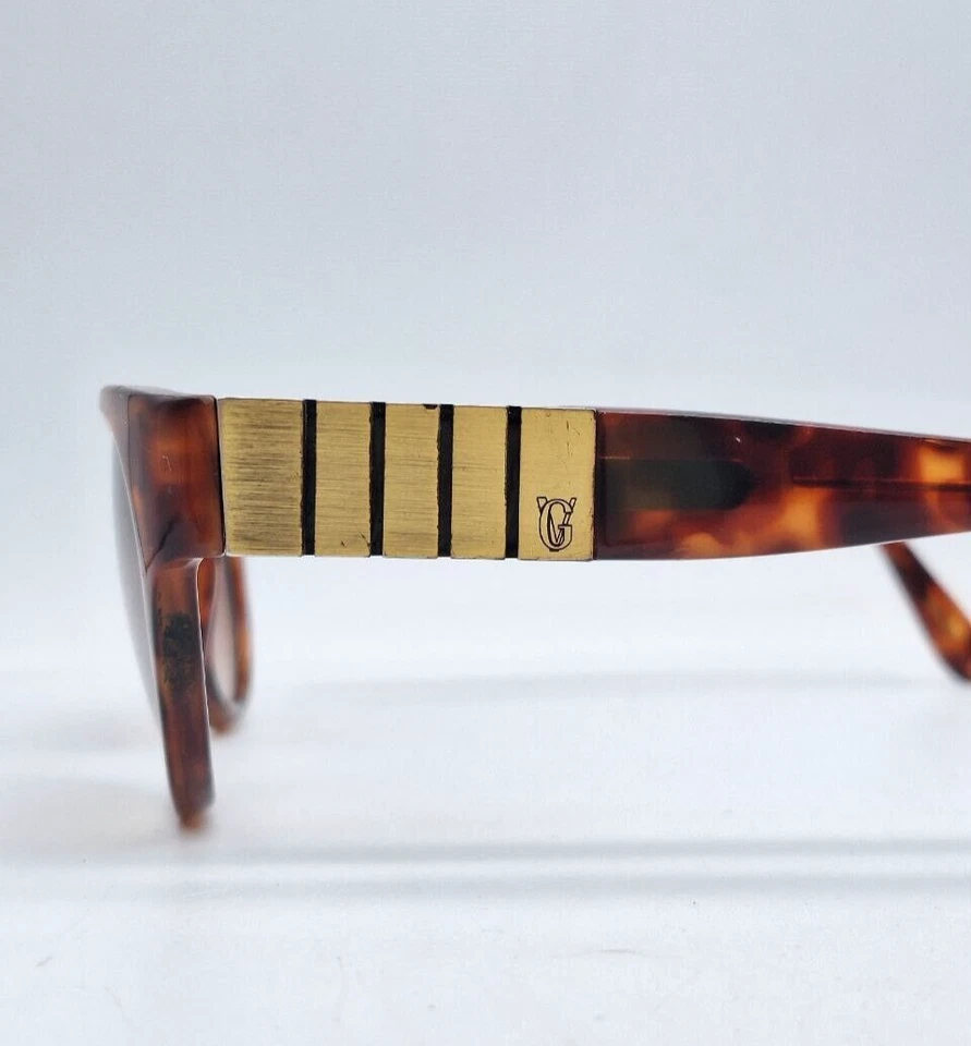 Versace Shield Sunglasses 80s Vintage Brown Sportswear m:533 Made Italy - Image 4 of 4