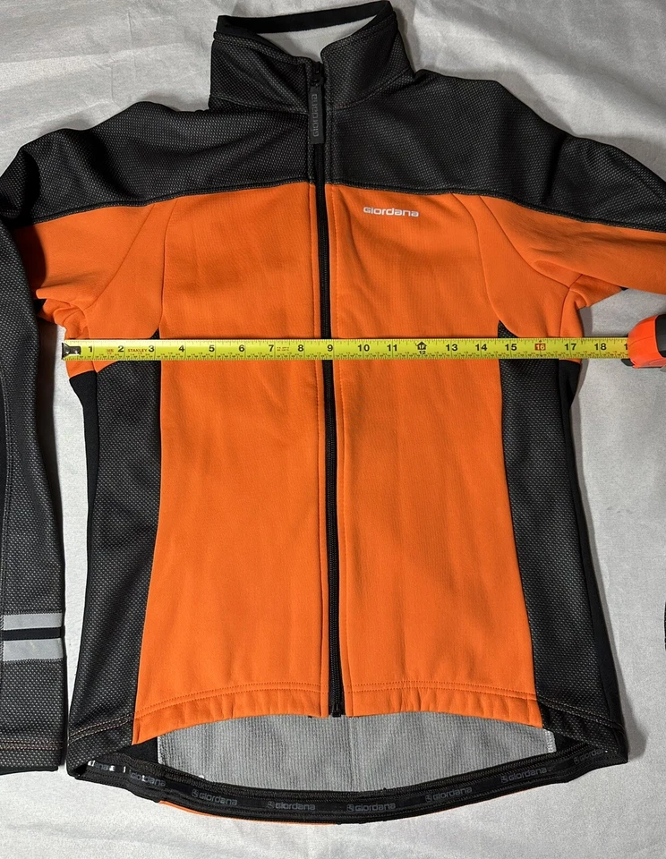 Chaqueta de ciclismo Giordana Bodyclone Forma naranja cremallera completa para mujer mediana Foto 3 de 4