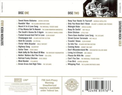 VARIOUS ARTISTS - SOUTHERN ROCK: GOLD [2 CD] NEW CD