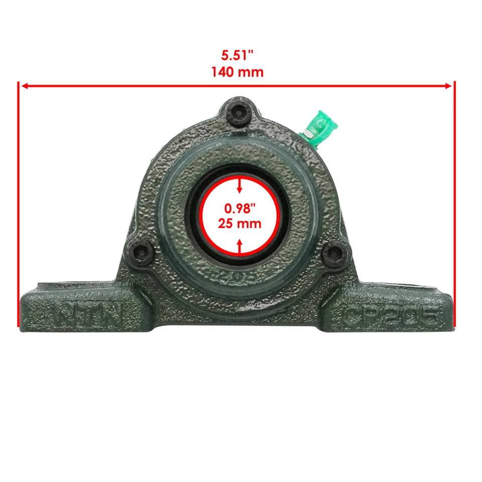 Soporte de cojinete de eje de hélice para Kawasaki Mule 3010 KAF620 4X4 2001-2008 Foto 2 de 4