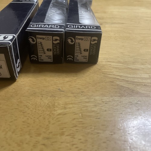 3xGirard Sudron Flamme Coup De Vent, 25w, BA15D, Clear Candle Light Bulb - Picture 3 of 6