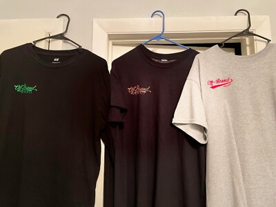 Off Brand custom made Tshirts orange/Black