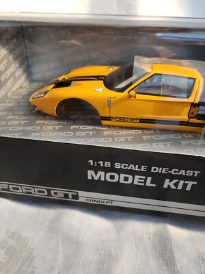 2002 Ford GT Concept Kit Orange / Black Stripes 1:18 Scale By