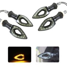 X4 FRECCE MOTO UNIVERSALI 12 LED SMD INDICATORE DIREZIONE LAMPEGGIANTI 12W LUCI