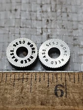 REED KNURL WHEEL ROLLER CS 35 SET OF 2, USED IN EXCELLENT COND 