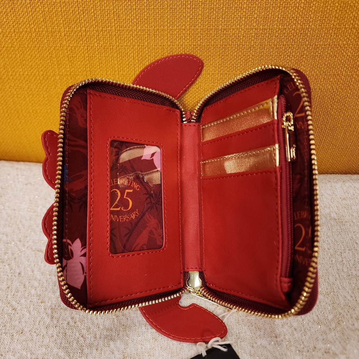 Loungefly Disney Mulan 25th Anniversary Mushu Glitter Zip