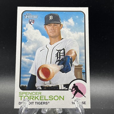 spencer's pokemon cards 2022 Topps Heritage Spencer Torkelson Rookie R12902