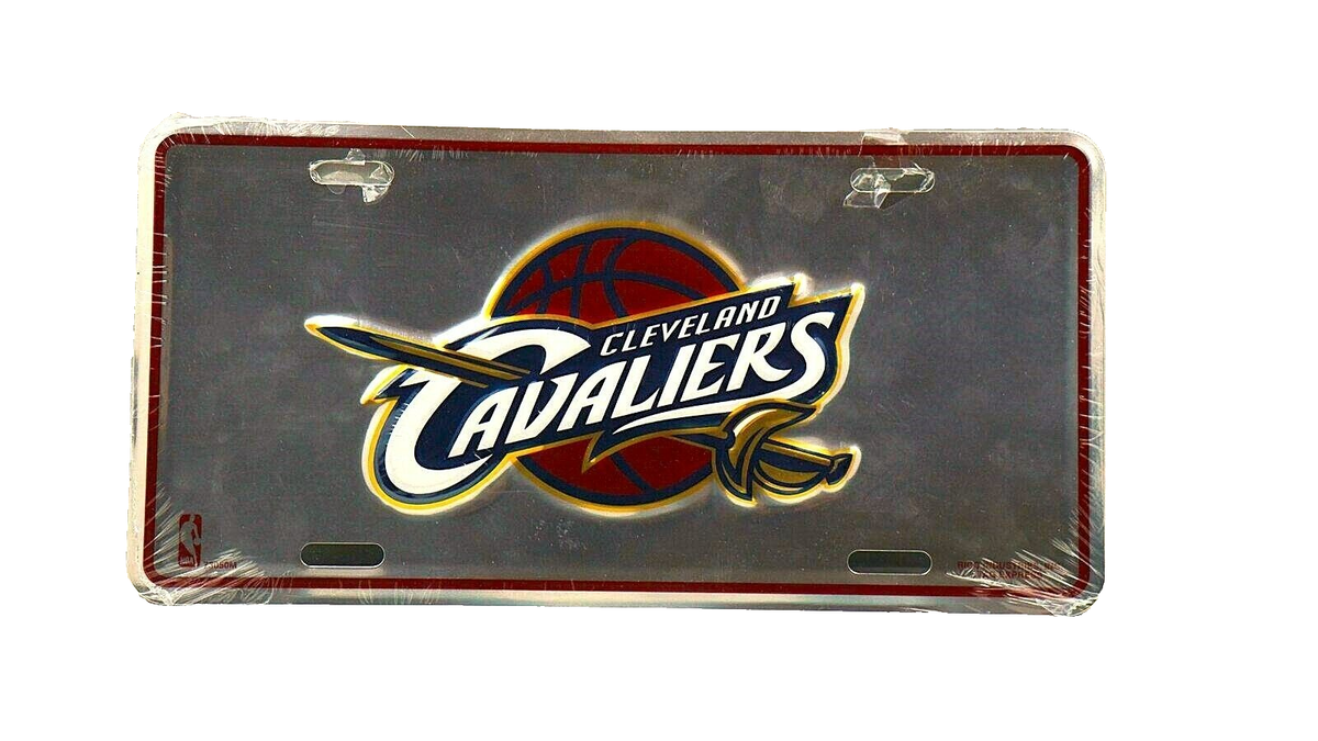 Cleveland Cavaliers SILVER Mirror License Plate Tag NBA Licensed