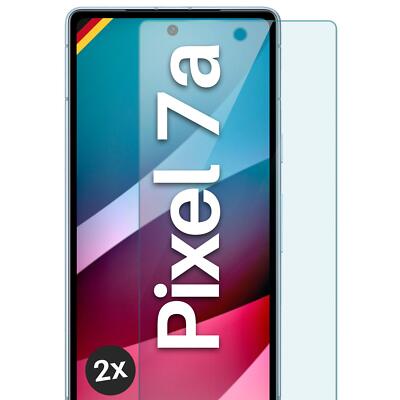 2x Echt Glas für Google Pixel 7a Panzerfolie HD Hartglas Premium Displayschutz