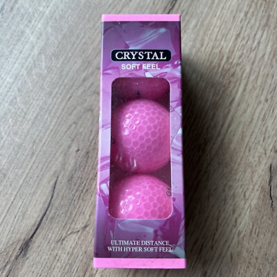 新品未使用　ボルビック　VOLVIK CRYSTAL　クリスタルピンク　ボール NEW-3 Volvik Pink CRYSTAL Soft Feel LIMITED EDITION 70