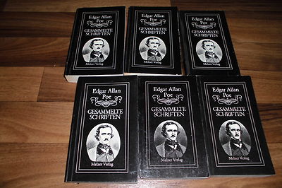 6x Edgar Allan Poe 6x Gesammelte Schriften 1 6 Von Abi Melzer 1980 Ebay