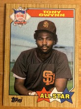 1987 Topps Tony Gwynn All-Star Baseball Card #599 Padres High-Grade NM O/C