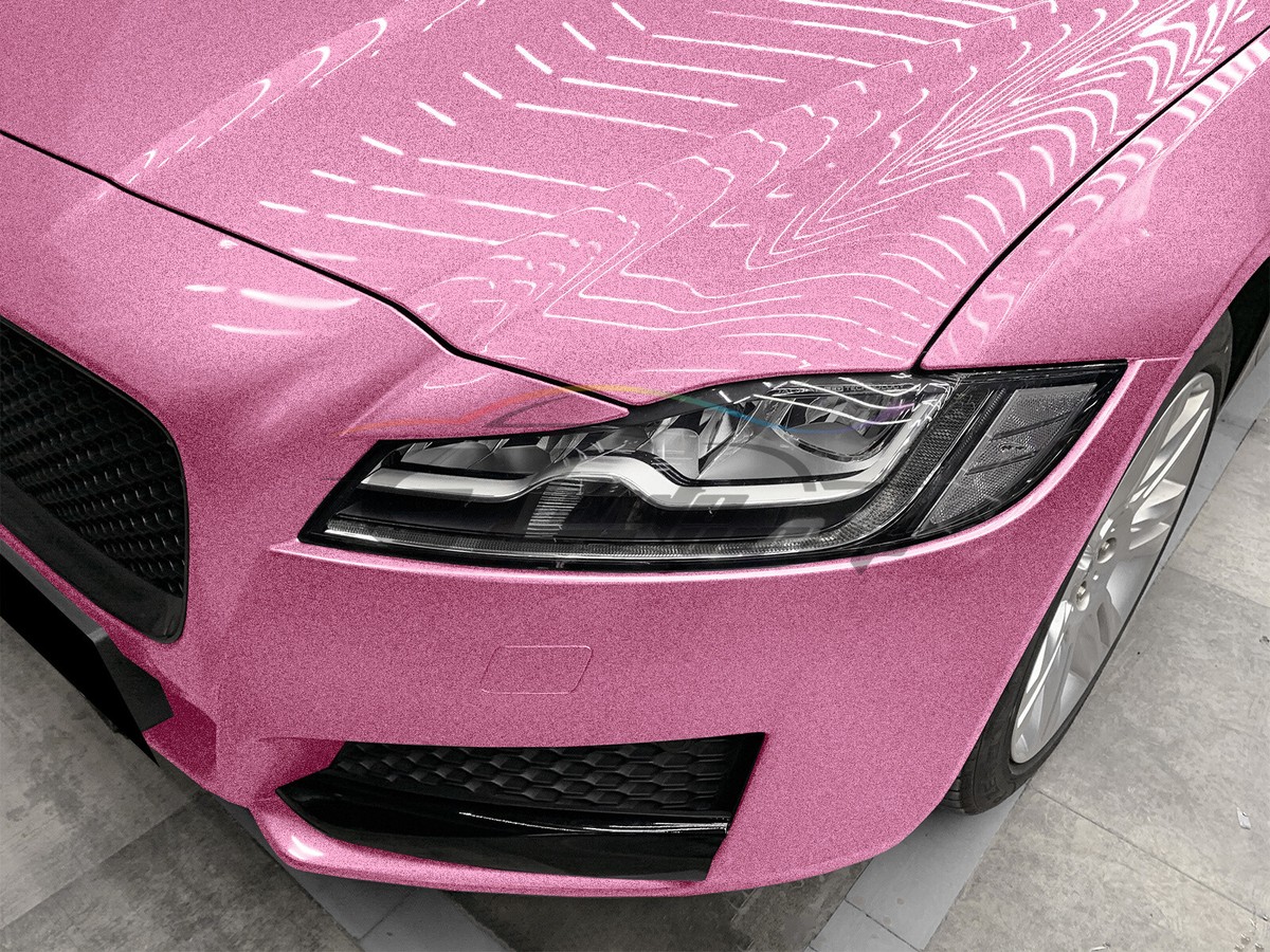 Pink Glitter Vinyl Wrap Sheet - High Gloss Sparkle Car Wrap Film, DIY Decal 3 thumbnail image