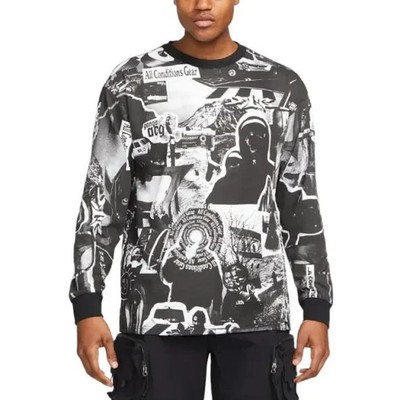 Nike NRG ACG Langarm Glacier Print T-Shirt DJ5800-010 Gr. S Herren Hoodie