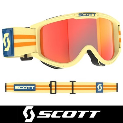 SCOTT MOTOCROSSBRILLE Scott 89X ERA Beige Orange Chrom Gläser Brille