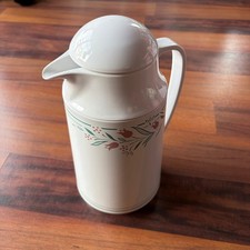 Corning Thermique Thermal Carafe 1QT English Meadow Pink Tulip Vintage Pitcher