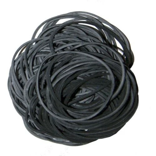 100 Durable Black Tattoo Machine Needle Stabilizer 2" inch  #12 Rubber Bands image 2