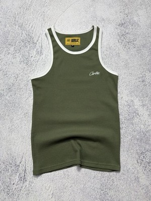 Corteiz Allstarz Contrast Tank Top “Khaki” Men's Size M | eBay