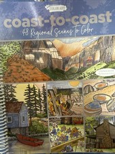 Calming Coloring Book: Coast To Coast Regional Scenes