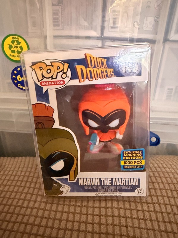 Funko Pop! Looney Tunes #143 Marvin the Martian Neon Orange SDCC 2017 1000 pcs