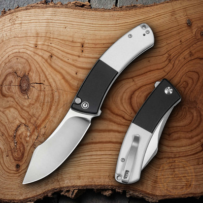 Civivi Outlaw Muk Folding Knife 3.5'' Satin 14C28N Sandvik Steel Blade G10 Handle