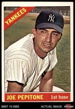 1966 Topps #79 Joe Pepitone Yankees 3 - VG