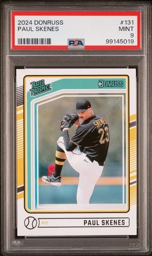 2024 Donruss Paul Skenes RC PSA 9 Mint #131 Pittsburgh Pirates Rookie Card