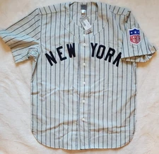 New York Black Yankees 1942 EFF Authentic Wool Home Baseball Jersey Sz Large