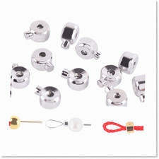 30pcs Gold Plated Crimp Beads for Jewelry Making