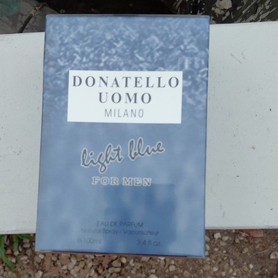 Donatello Uomo Milano Light Blue Men Eau de Parfum Natural Spray 3.4 fl oz