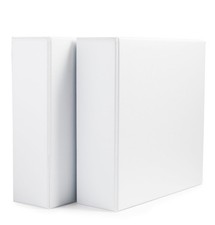 Amazon Basics 3 Ring Binders, 3 Inch D-Ring Organizer for 2-Pack, White