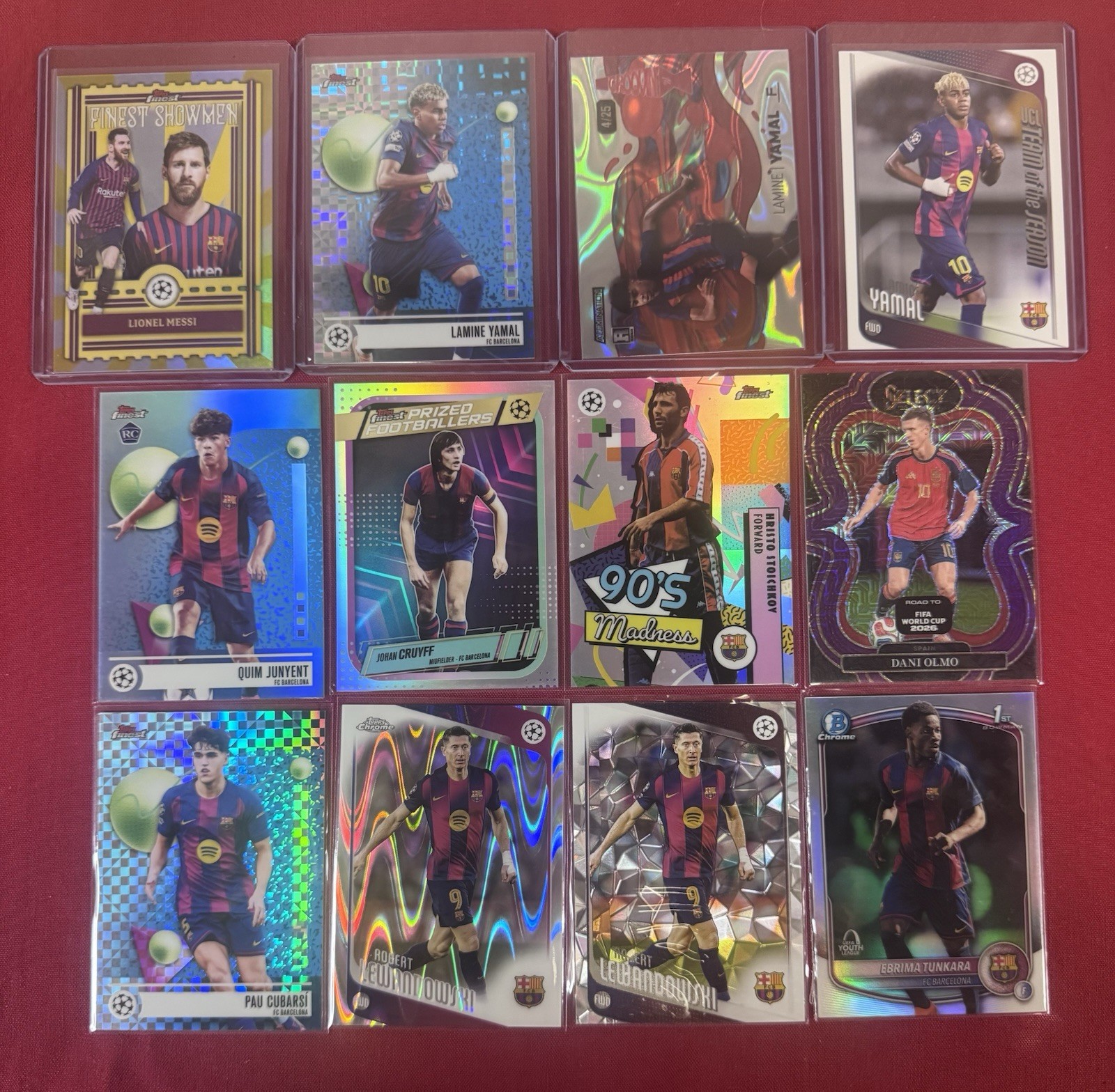 FC BARCELONA 22 CARD LOT AUTOS/NUMBERED & INSERTS Panini/Topps view 3