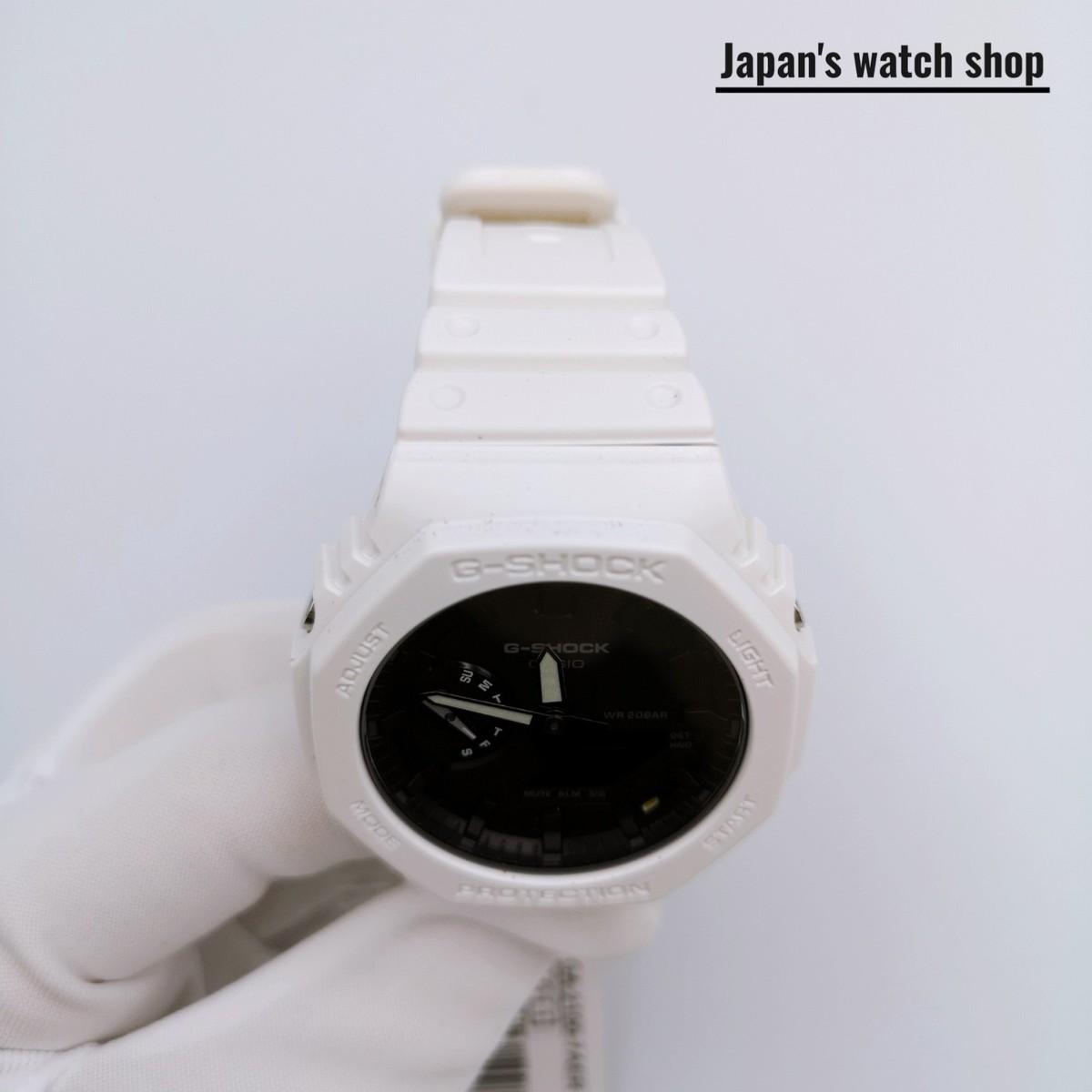 CASIO G-SHOCK GA-2100-7AJF White Black Carbon Core Analog Men`s