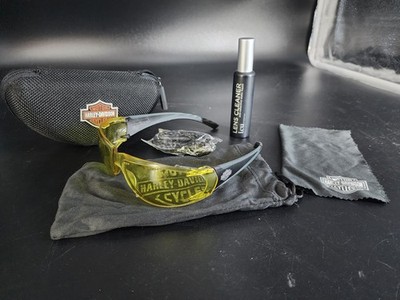Harley-Davidson Men's Yellow Sports Sunglasses Riding Glasses Sports Motorcycle