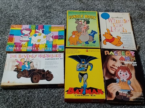 Colorforms Lot Of 6 Boxes - Batman, Jungle Book Etc READ