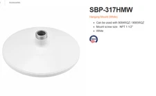 Hanwha Techwin Cap Adapter For Security Camera, SBP-317HMW - New in box