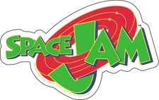 Stickers - C&D Visionary - Space Jam Logo Sign Movie 5.5"x3.5" NEW Decal