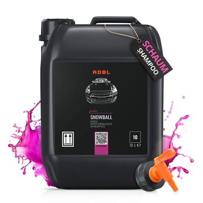 ADBL Snowball Shampoo 10L pH-Neutral Autoshampoo Konzentrat für Auto & Motorrad