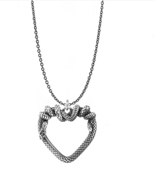 Collier Nove25 Snake argent homme femme chaîne pendentif serpent N25COL00457