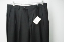 Zanella Wool Charcoal Gray Dress Pants Trouse...