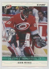 2002 ITG Be A Player Memorabilia Emerald Missing Serial Number Kevin Weekes 8i3