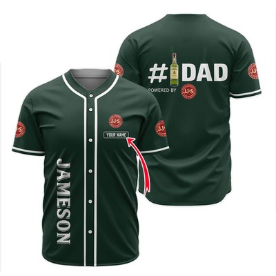 Jameson Irish Whiskey Happy Father8217s Day Baseball Jersey