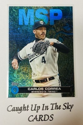 2024 Topps Series 2 Carlos Correa  City to City  Blue SP Twins PR/600