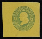 CKStamps: US Cut Square Stamps Collection Scott#U76 Unused LH NG