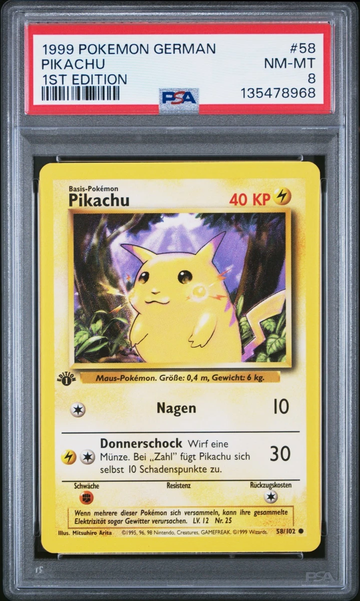 Individual Trading Card Games Pokémon TCG German 1st Edition for