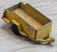 Trailer Bed Truck / Farm Equipment Tootsie 3" Yellow Trailer Made In USA