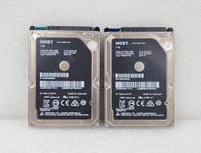 LOT OF 2 HGST HTS541010A9E632 2.5" 1TB SATA 6 Gb/s 8MB 5400RPM Hard Drive