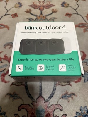 Blink Outdoor 4 Wireless 3-Camera Security System with Sync Module Core